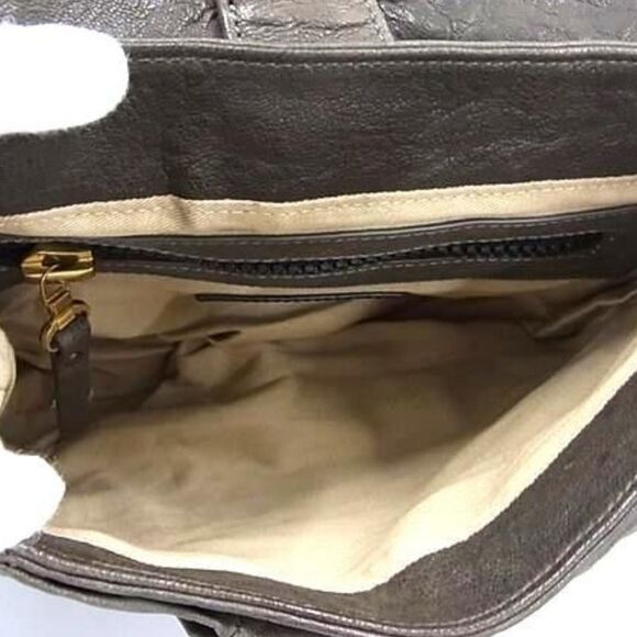 3.1 Phillip Lim - Edie Grey Leather Spike Studded Bow Accent Shoulder Bag EUC - Picture 6 of 11